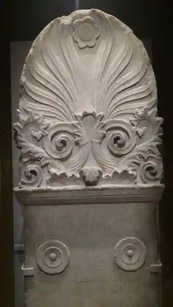 Solar disc on a Phoenician memorial